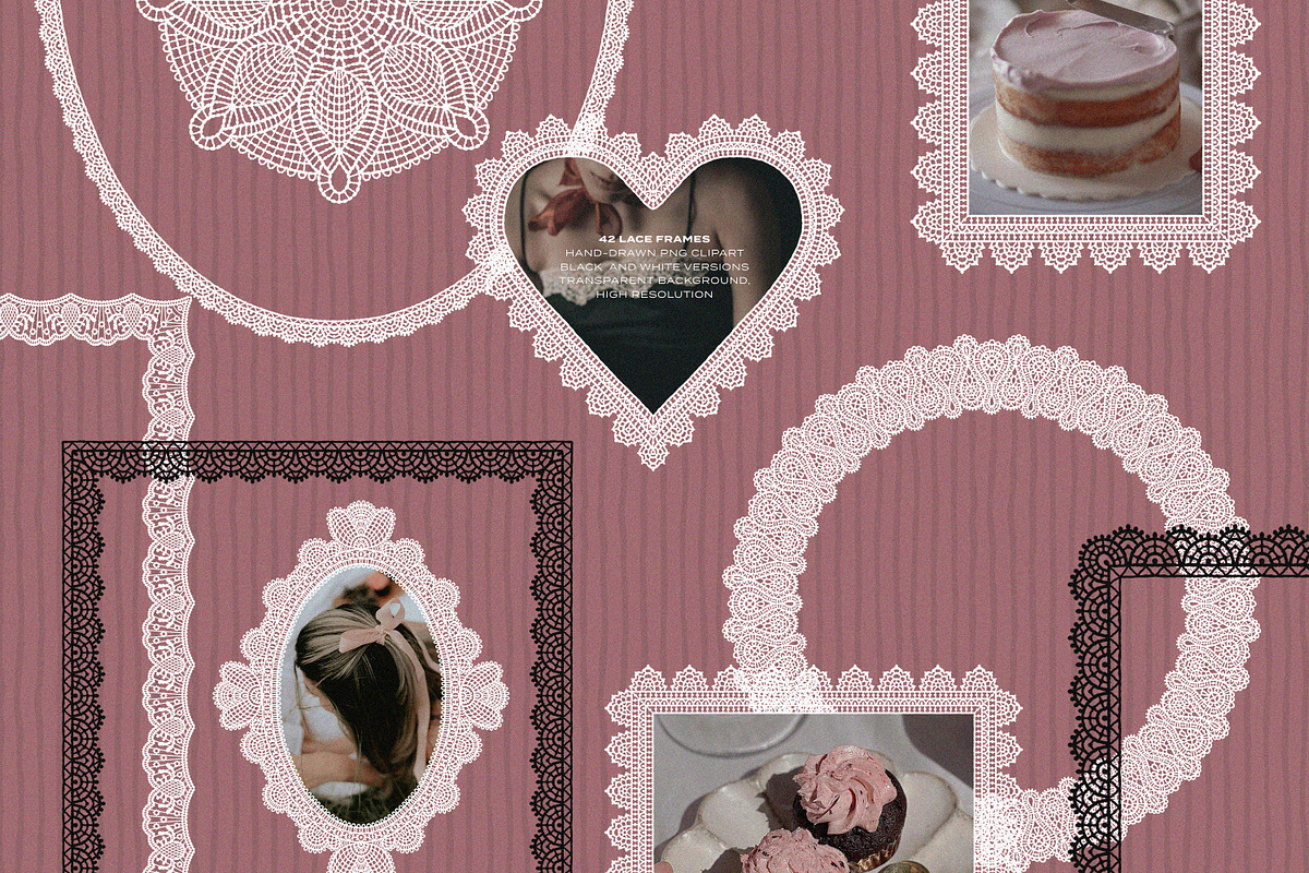 Lace & Grace Vol 2. Hand-Drawn Lace, an Object Graphic by AnMark (Photo 11 of 17)