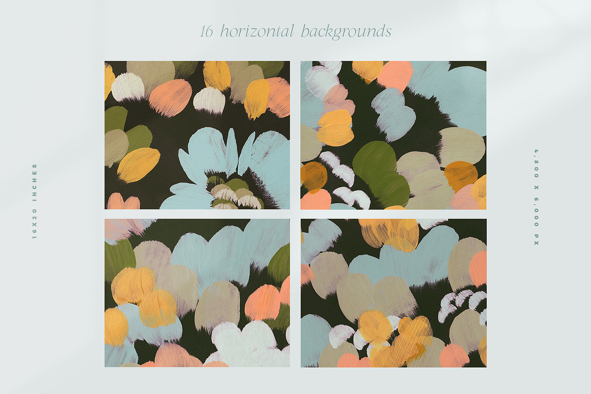 July Abstract Painted Backgrounds, a Texture Graphic by Basia Stryjecka (Photo 16 of 16)