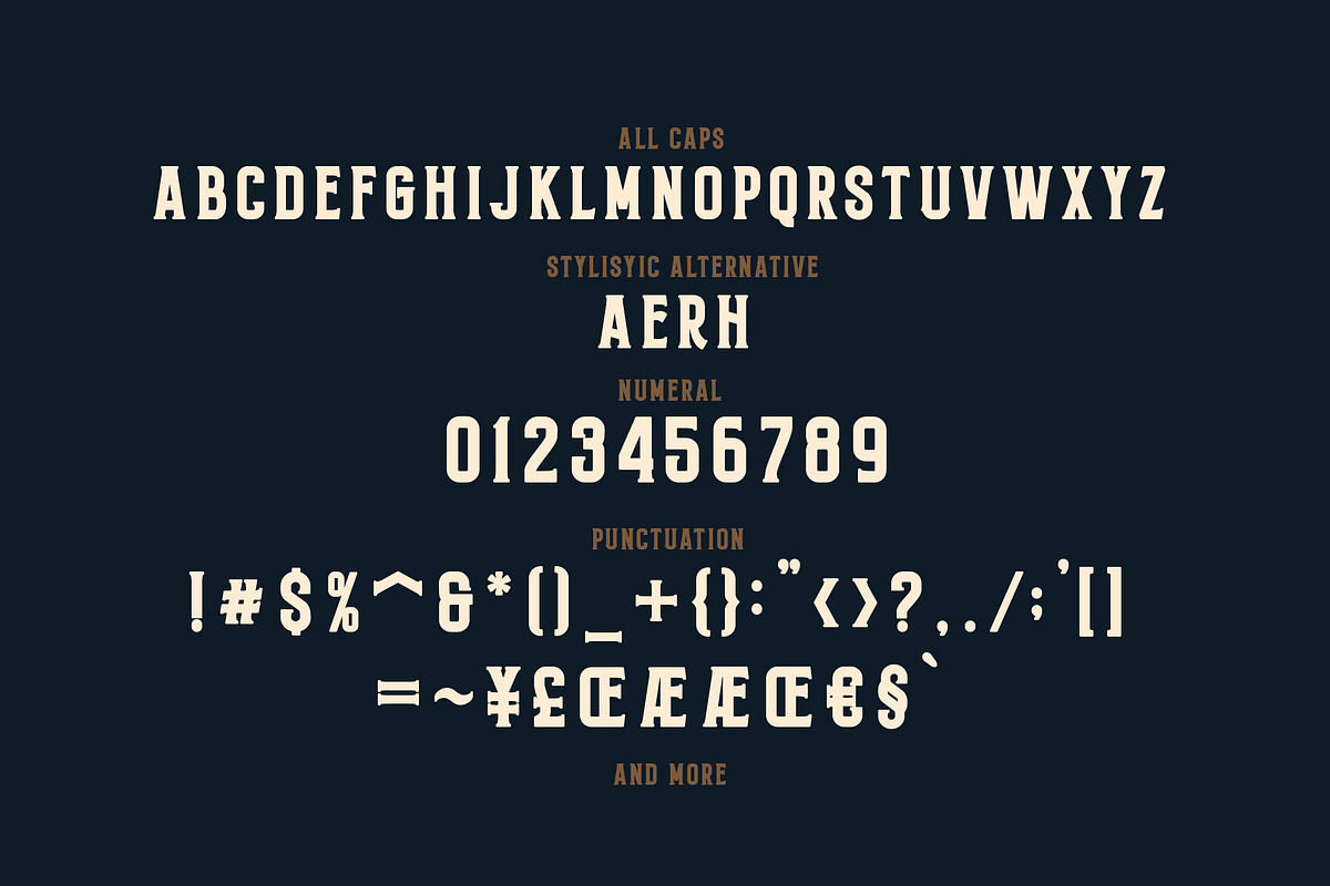 Monthelo Strong Bold Font preview 8