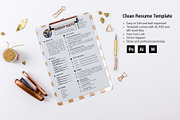 Clean Resume/CV, a Resume Template by designvillage (Thumbnail 6 of 14)