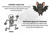 Trick or Treat Halloween Clipart, a Seasonal Illustration by QM_ART (Thumbnail 3 of 7)