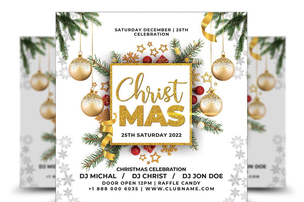 Christmas Flyer, a Flyer Template by AfzaalGraphics (Photo 1 of 2)