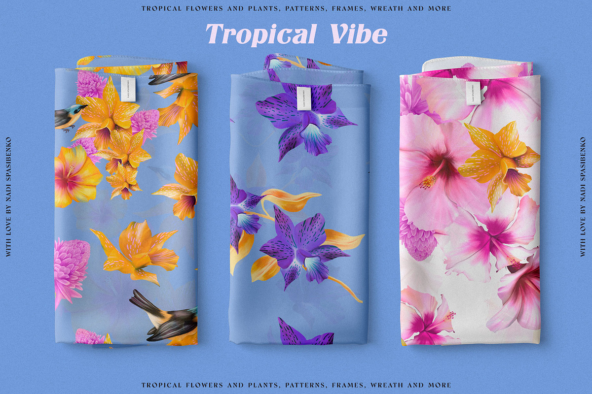 Floral Tropical Vibe, a Wallpaper Graphic by nadispasibenko (Photo 18 of 21)
