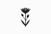 Floral Outline Vector Pack, an Illustration by yasushie (Thumbnail 15 of 21)