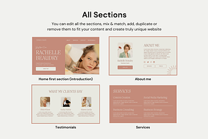 Elegant Coach Canva Website Template