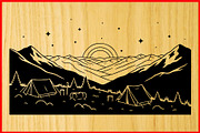 Mountain Landscape Silhouette Puzzle, a Seasonal Illustration by Designer_Momina (Thumbnail 9 of 10)