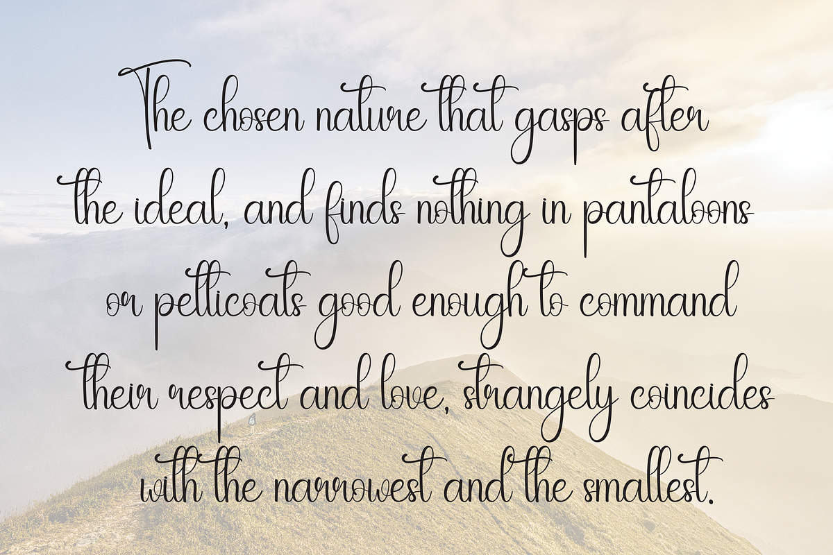 Simphony | Script Font, a Handwritten Font by Scratchones (Photo 6 of 9)