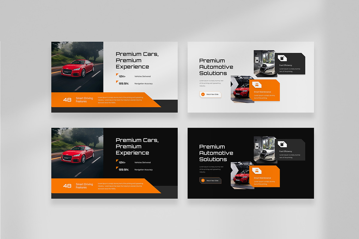 Automotive Showroom PowerPoint, a Presentation Template by New Coral Design (Photo 4 of 6)