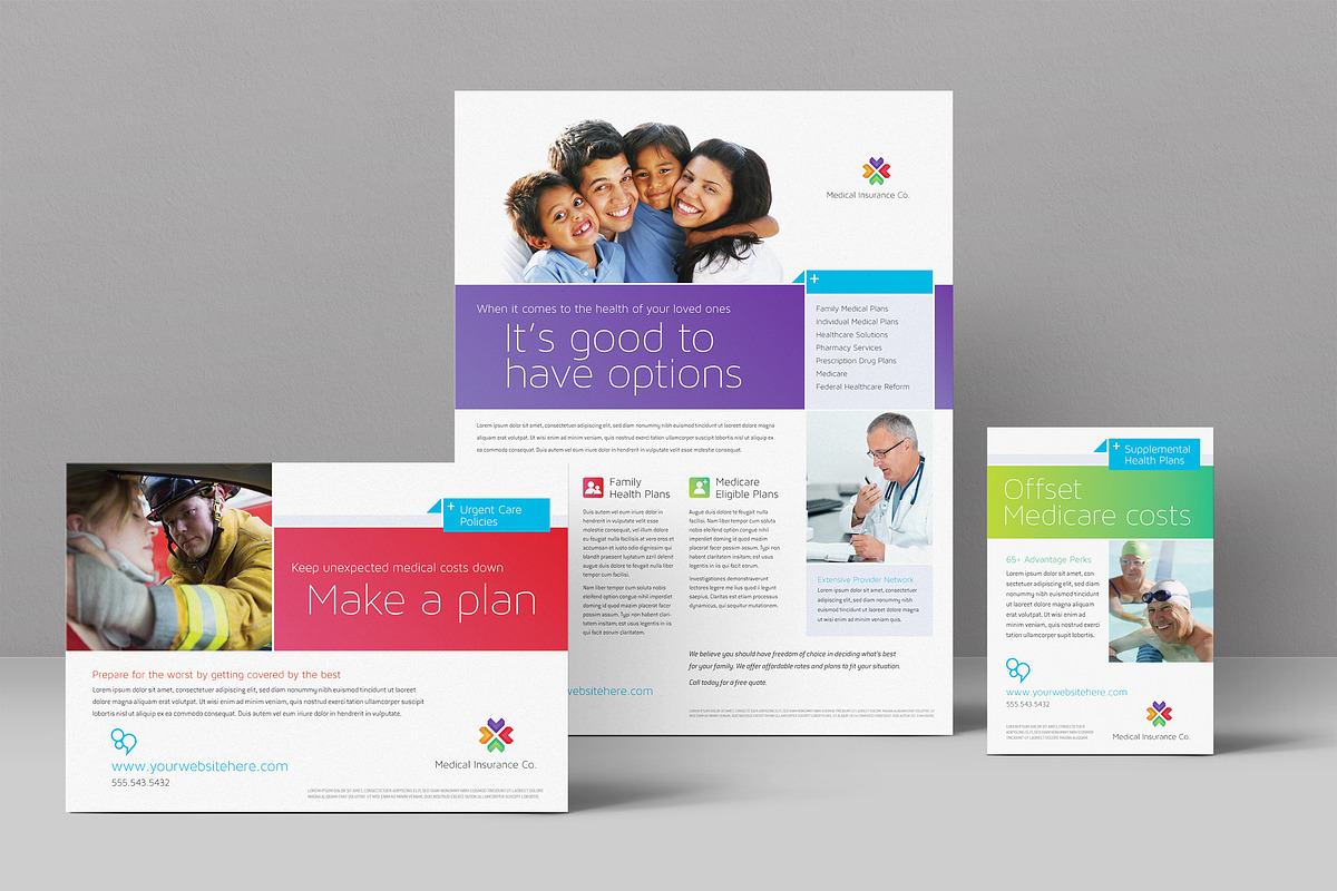 Medical Insurance Flyer Template, a Flyer Template by StockLayouts (Photo 1 of 3)