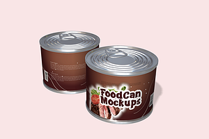 Food Can Mockups