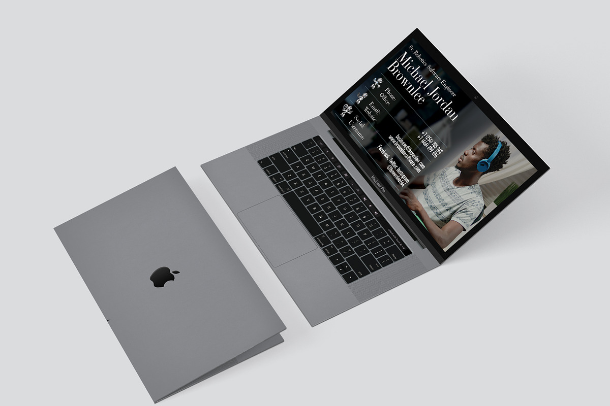 Folded Business Card - Software, a Business Card Template by TheFeture (Photo 1 of 5)