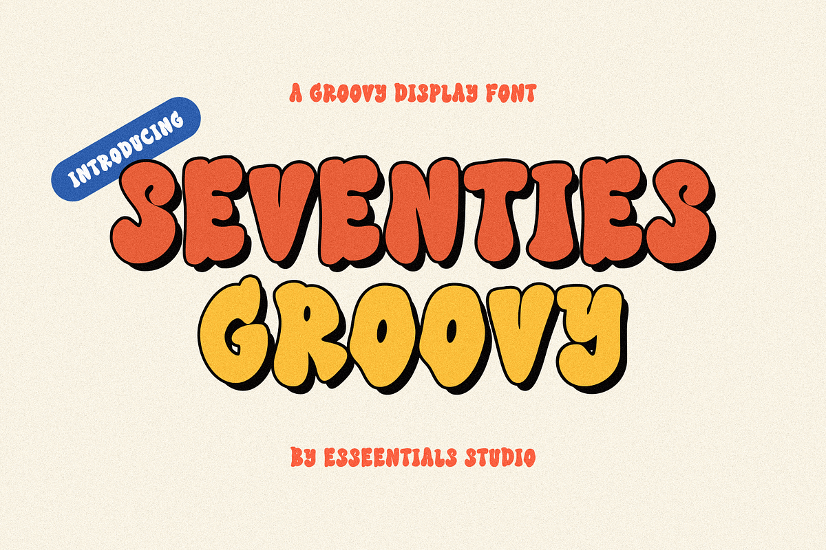 Seventies Groovy, a Serif Font by Essentials Studio (Photo 1 of 10)