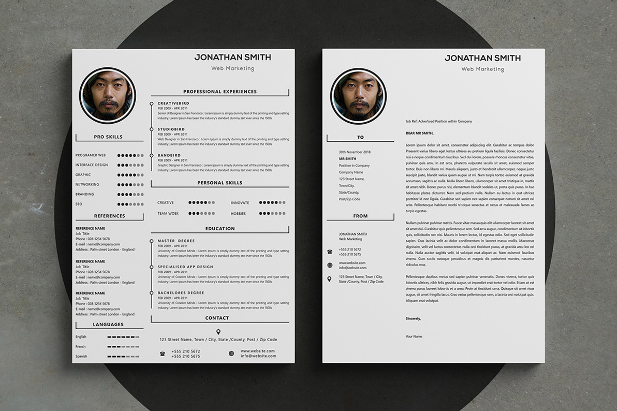 Resume Word Template, a Resume Template by BixBar (Photo 2 of 2)