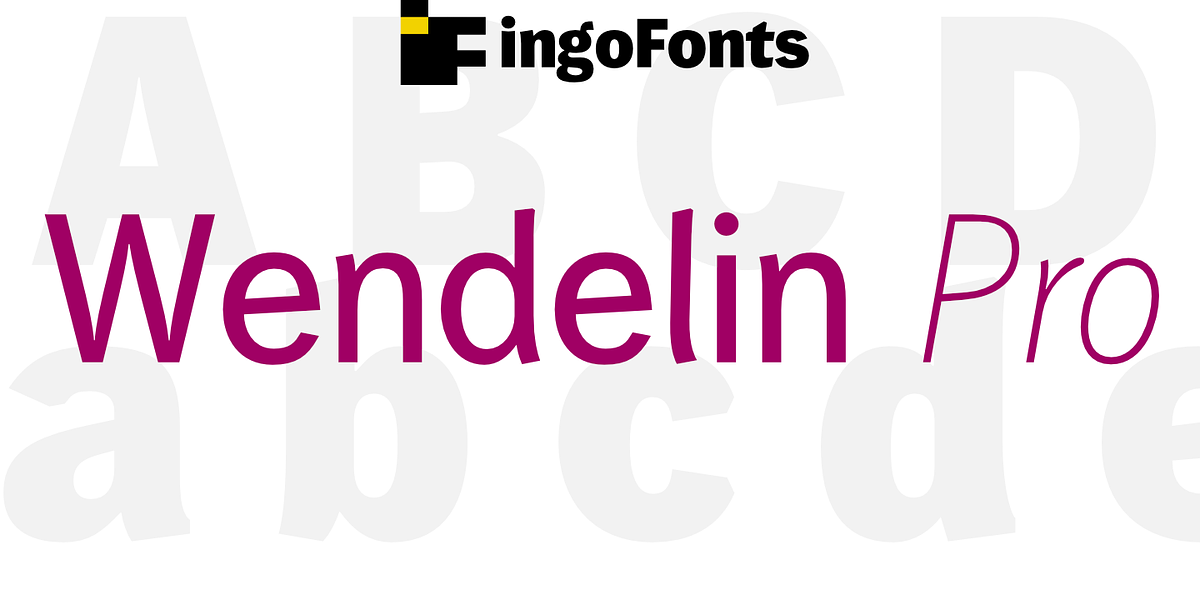 Wendelin Pro, a Sans Serif Font by ingoFonts (Photo 1 of 10)
