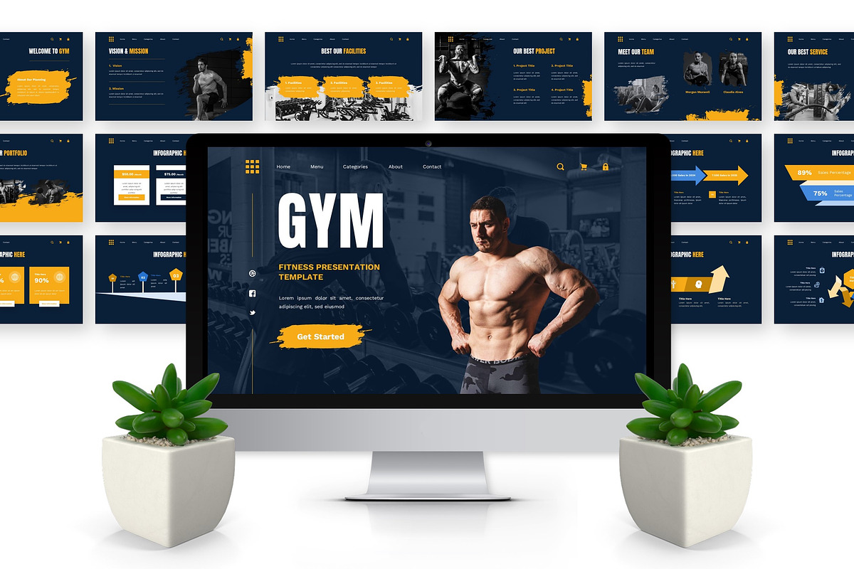Gym - Fitness Keynote, a Presentation Template by Deepslide Studio (Photo 4 of 6)