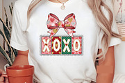 XOXO Valentine PNG, Pink Bow Xoxo, an Illustration by Designking (Thumbnail 6 of 6)