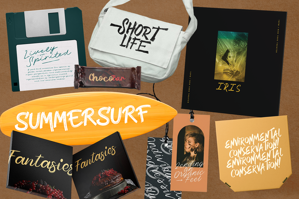 Brush Script Modern Typeface Font, a Sans Serif Font by Catalystco Studio (Photo 3 of 11)