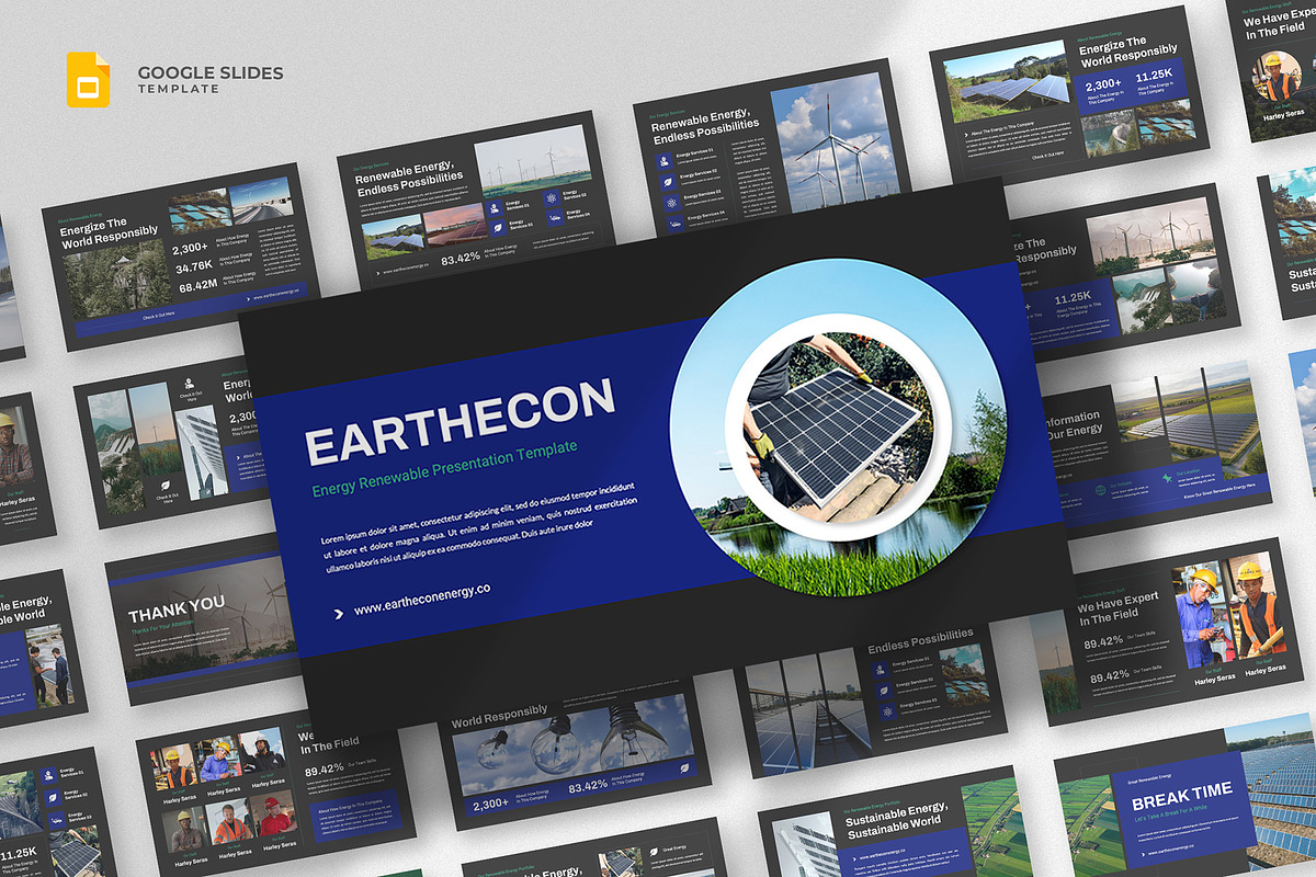 Renewable Energy Google Slides, a Presentation Template by fluffstudio (Photo 1 of 4)