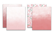 Dusty pink ombre watercolor, a Texture Graphic by GraphicRain (Thumbnail 2 of 6)