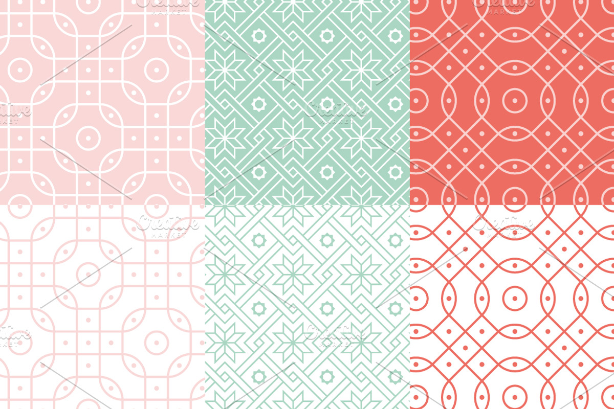 Seamless Geometric Pattern Vol 1, a Pattern Graphic by GraphicsEgg
