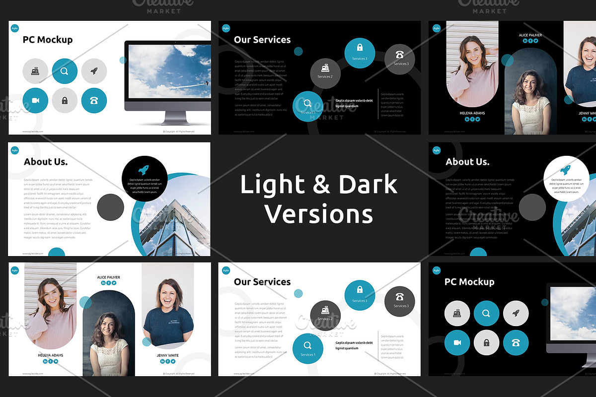 Agile Multipurpose Business Slides, a Presentation Template by MotoCMS (Photo 2 of 4)