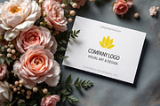 Luxury Business Card with flowers, an Advertising Mockup by Mockup Stories (Thumbnail 2 of 2)