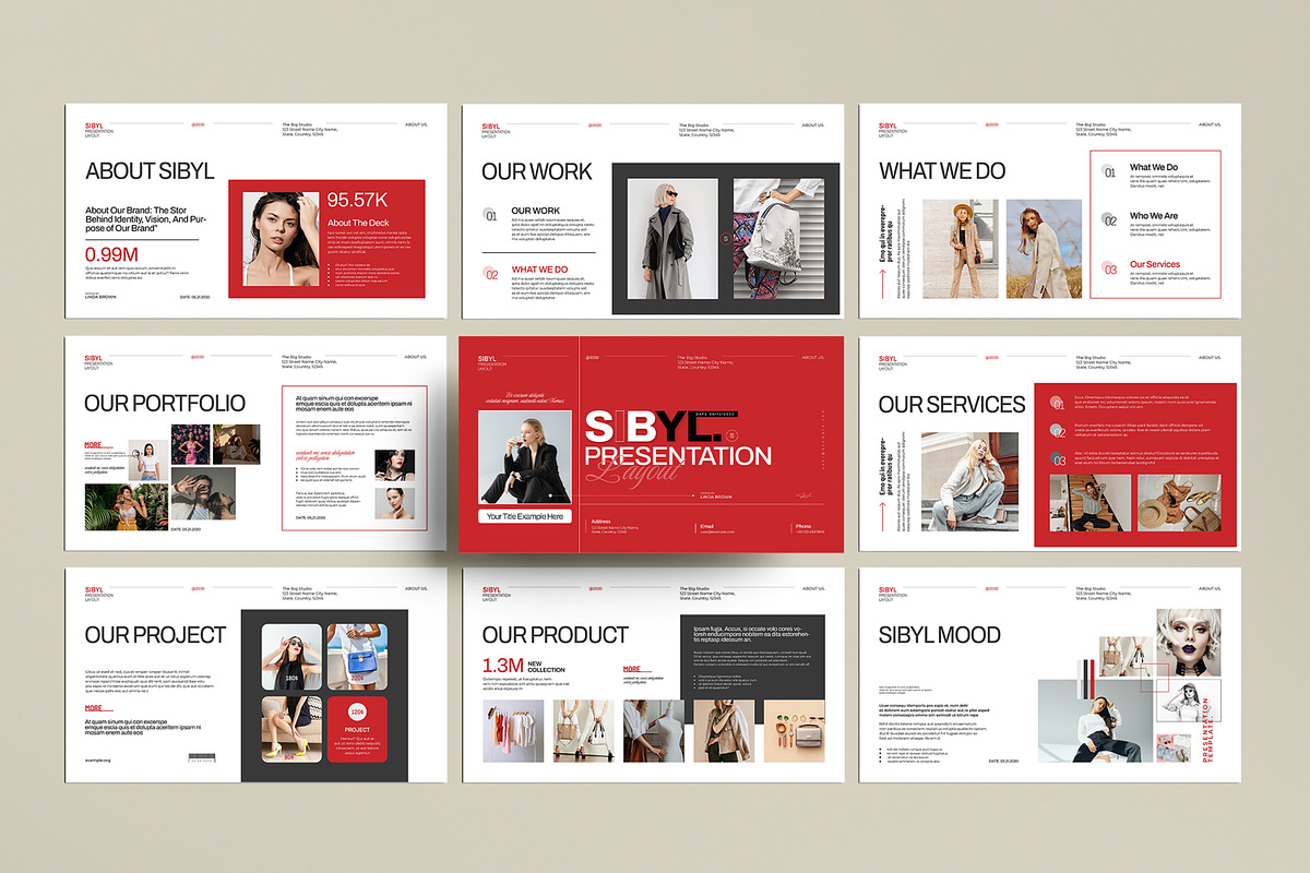 Sibyl Presentation Template preview 6