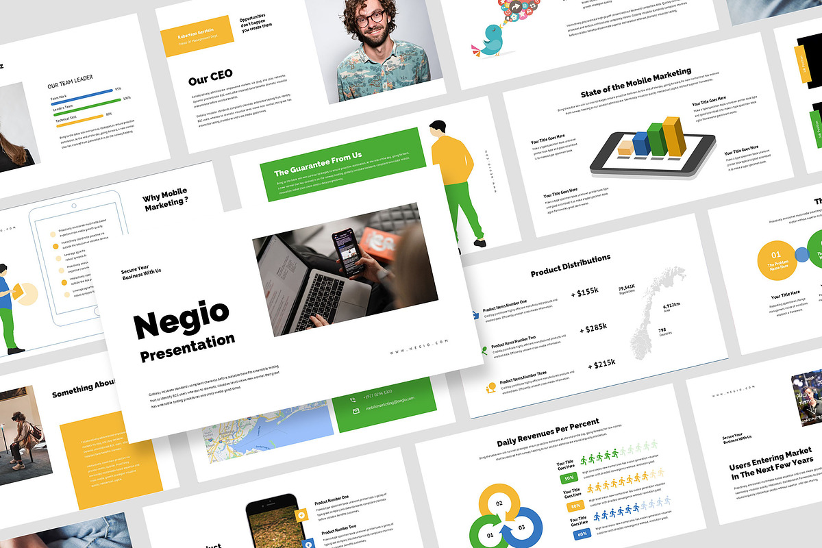 Negio : Mobile Promo Keynote, a Presentation Template by Punkl Camp (Photo 1 of 9)