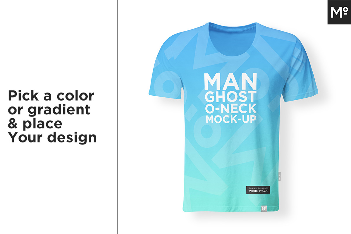 Men & Women Ghost T-shirt Mock-up, a Shirt Mockup by Mocca Mockups Store (Photo 9 of 15)