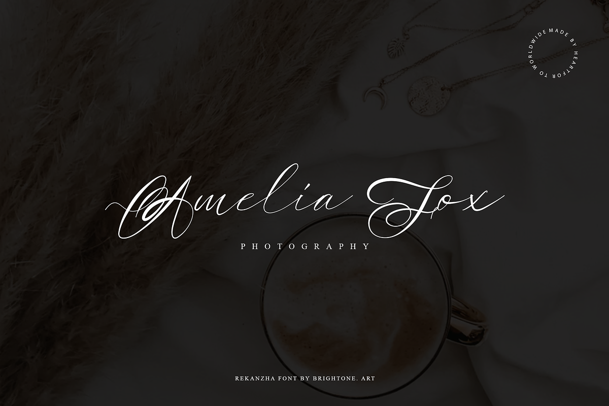 Rekanzha - Handwritten style, a Script Font by Brightone (Photo 3 of 8)