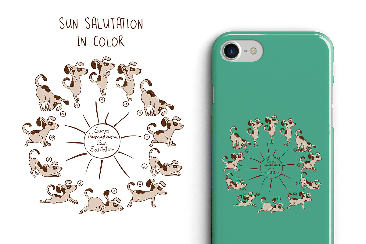 Yoga Dogs, an Animal Illustration by Annakniaz (Photo 4 of 9)