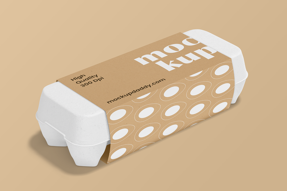 Eco Egg Packaging PSD Mockup, a Packaging Mockup by Mockupdaddy (Photo 1 of 6)