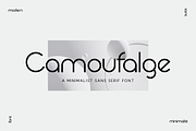 Camaufalge - Modern Minimalism Font, a Sans Serif Font by RockboyStd (Thumbnail 1 of 12)