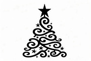 Festive Swirl Xmas Tree Bundle, an Illustration by yasushie (Thumbnail 4 of 21)