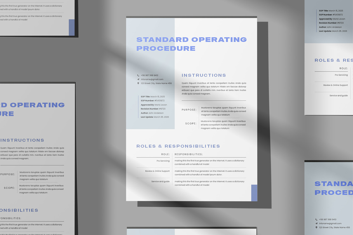 Standard Operating Procedure (SOP), a Stationery Template by Niofix (Photo 5 of 6)