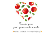 Watercolor Apple Seamless, an Illustration by Mashimara (Thumbnail 4 of 4)