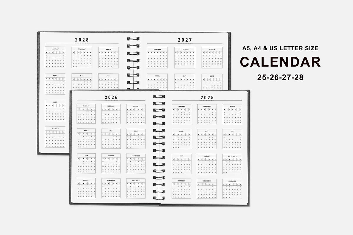 Ultimate Planner Bundle Pack 2025-28, a Stationery Template by MNT-Creator (Photo 4 of 10)