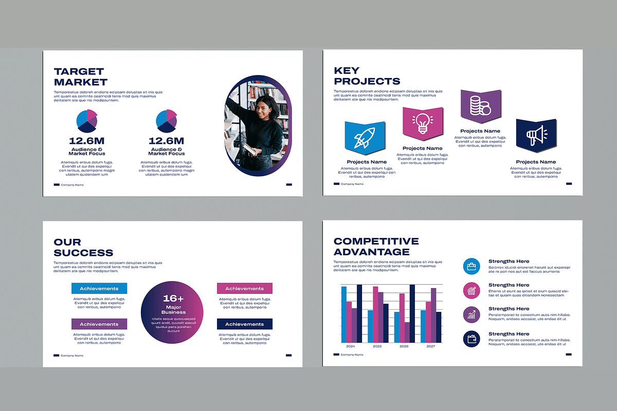 Company Profile Presentation Design, a Presentation Template by MightyDesign (Photo 4 of 8)