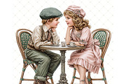 Romance Time Clipart JPG, a Person Illustration by Memories By Lea (Thumbnail 15 of 20)
