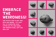 Pootato font - made from potatoes, a Sans Serif Font by ugly type (Thumbnail 4 of 8)