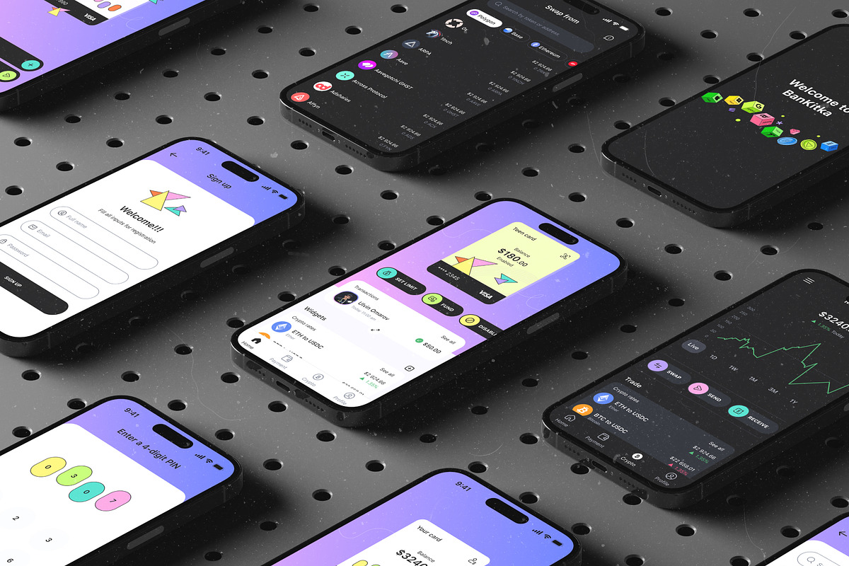 BanKitka - Fintech & Cyrpto UI Kits, an UI Kit Template by ulvinomarov (Photo 1 of 8)