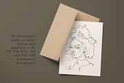 SHE - One line art women set, a Person Illustration by Anna.Klets (Thumbnail 4 of 10)