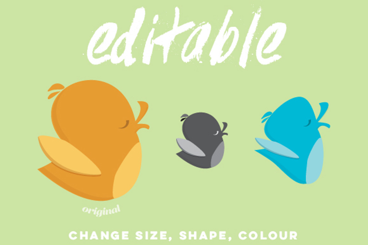 Hand-Drawn Bird Vector Cartoon, an Animal Illustration by Rainy City Press (Photo 2 of 3)