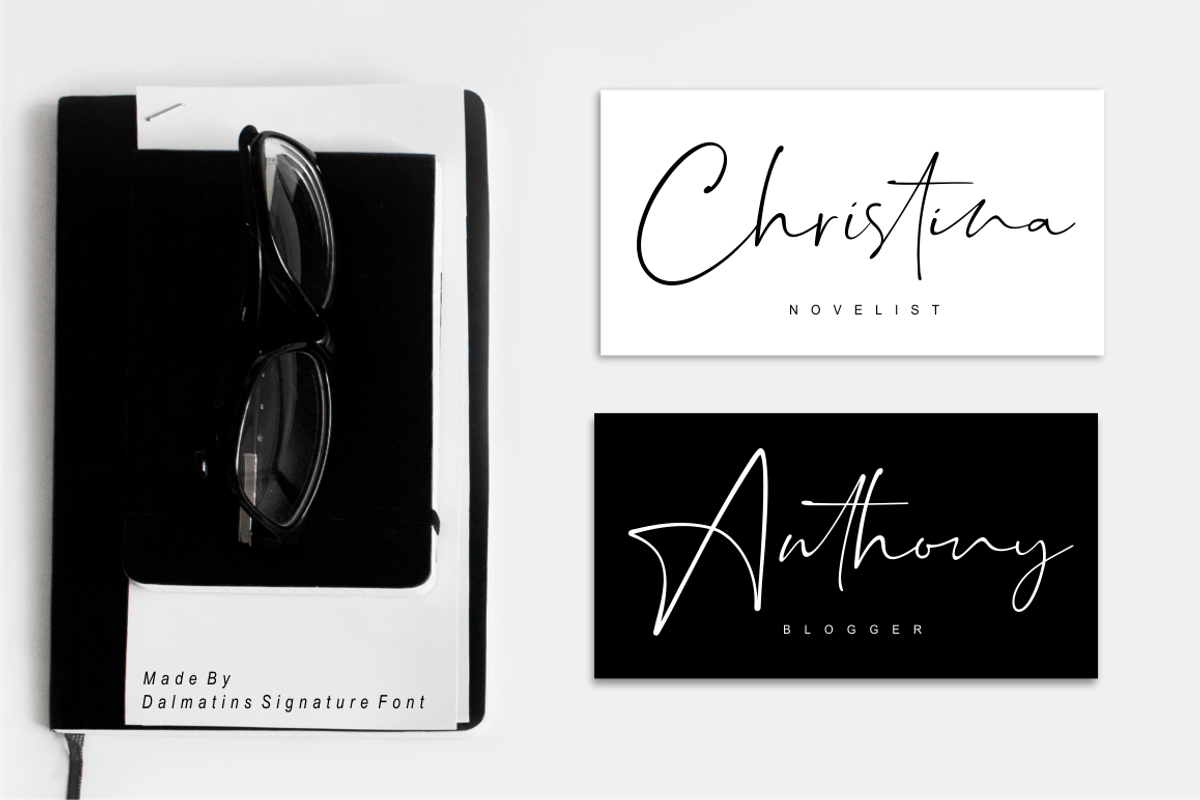 Dalmatins // Elegant Signature Font preview 2