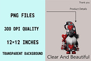 Watercolor Valentines Day Gnome Clip, an Illustration by SVGArt (Thumbnail 3 of 8)