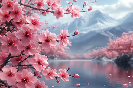 Beautifully sakura trees in the park, a Nature Photo by AlyaAnd