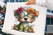 Whimsical Summer Dog Clipart, an Illustration by Digital Artistic99 (Thumbnail 9 of 10)
