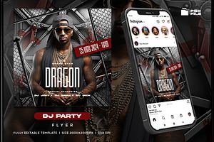 Dj Party Night Flyer Template