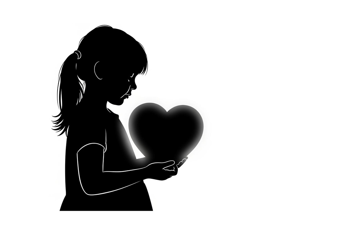 Cute Love Girl Silhouette Bundle, an Illustration by Designs_River (Photo 5 of 53)