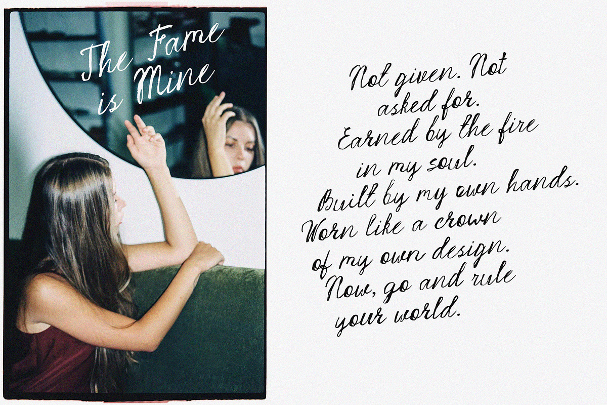 Strange Muse Messy Script Font, a Script Font by AnMark (Photo 3 of 13)